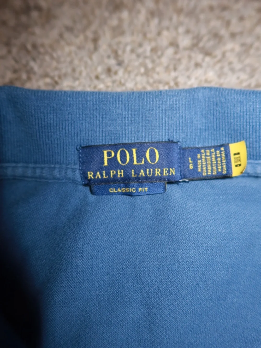 Polo Ralph Lauren Blue Polo Shirt with Pink Pony